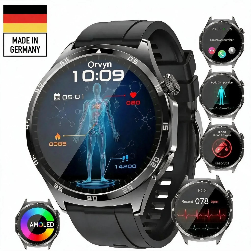 Orvyn™ smartwatch — 35-day battery